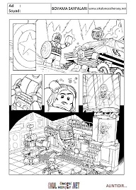 lego-süper-kahramanlar boyama sayfaları